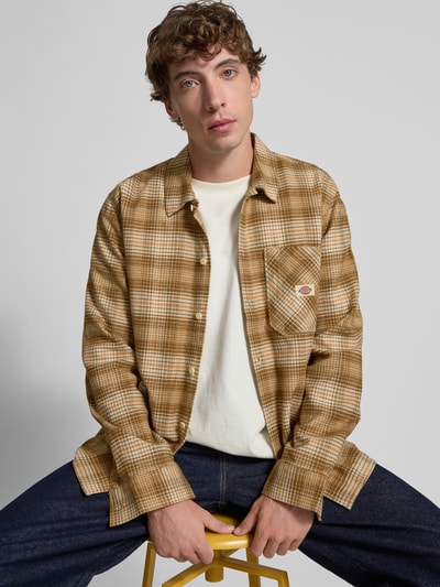 Dickies Regular fit vrijetijdsoverhemd met borstzak Beige - 3