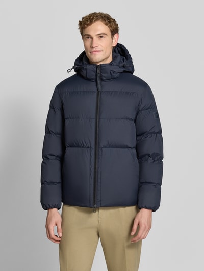 Marc O'Polo Regular fit donsjack met capuchonkraag Donkerblauw - 4