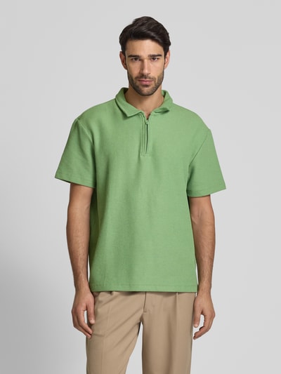 MCNEAL Regular Fit Poloshirt mit Reißverschluss Grass 4