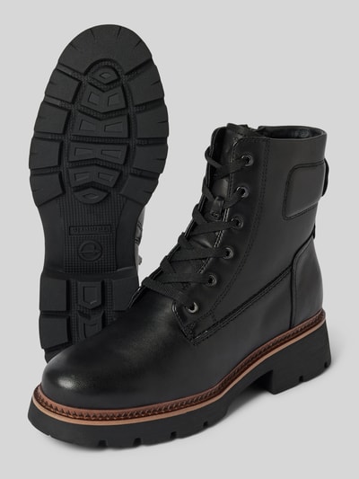 Tamaris Lederboots mit Zugschlaufe Black 4