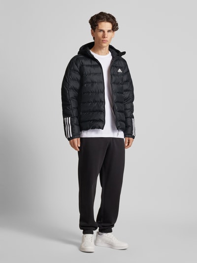 ADIDAS SPORTSWEAR Gewatteerd jack met labelprint, model 'ITAVIC' Zwart - 1