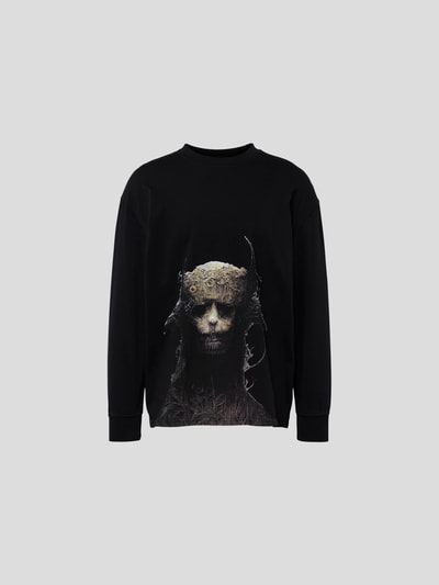 HAN Kjobenhavn Longsleeve mit Motiv-Print Black 2