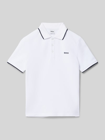 Boss Poloshirt met labeldetail Wit - 1