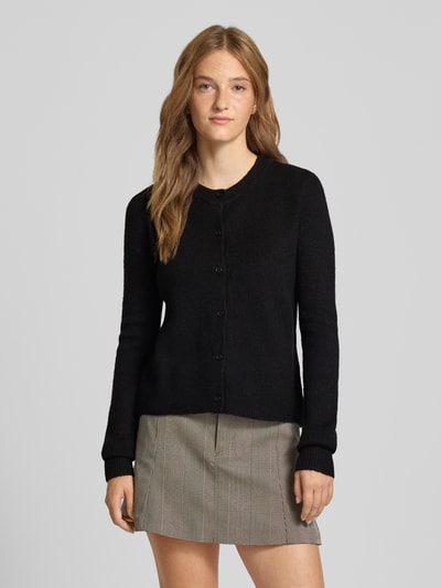 Pieces Regular fit gebreid jack met wol, model 'MALOU'  - 4