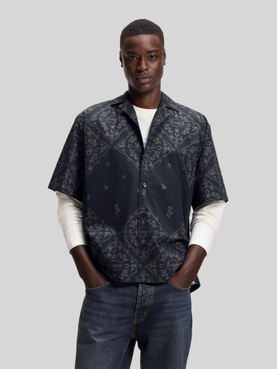 HUGO Blue Relaxed Fit Freizeithemd aus reiner Baumwolle Dunkelblau 4