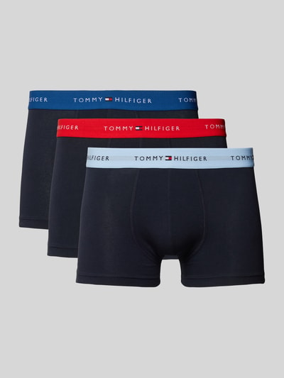 Tommy Hilfiger Boxershort met elastische band met logo in een set van 3 stuks Rood - 1