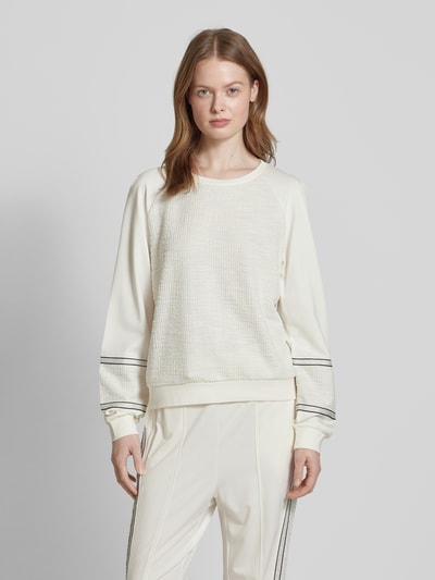 LIU JO SPORT Sweatshirt mit Ballonärmeln Offwhite 4