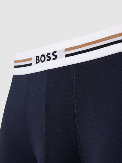 BOSS Trunks mit elastischem Logo-Bund im 3er-Pack Dunkelblau 2