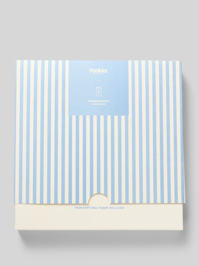 POCKIES Regular fit pyjamabroek met elastische band Lichtblauw - 2