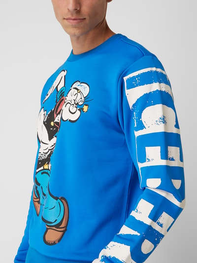 Iceberg Sweatshirt mit Baumwoll-Anteil Royal 3