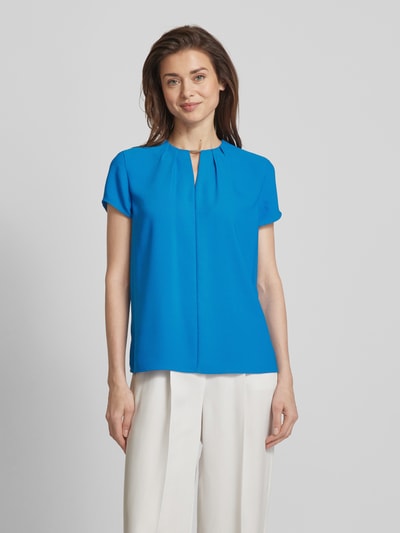 Calvin Klein Womenswear Blusenshirt mit Schlüsselloch-Ausschnitt Royal 4