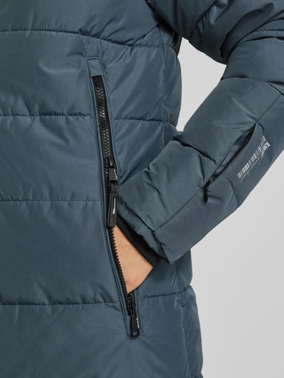 khujo Płaszcz pikowany z kapturem model ‘Jilias’ Niebieski 3