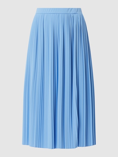 MaxMara Leisure Midirok met plissévouwen, model 'Nodo' Bleu - 2