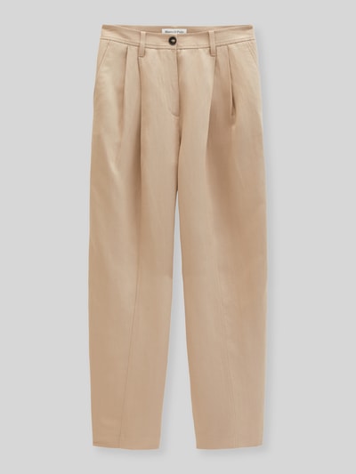 Marc O'Polo Relaxed Fit Bundfaltenhose mit Leinen-Anteil Sand 2