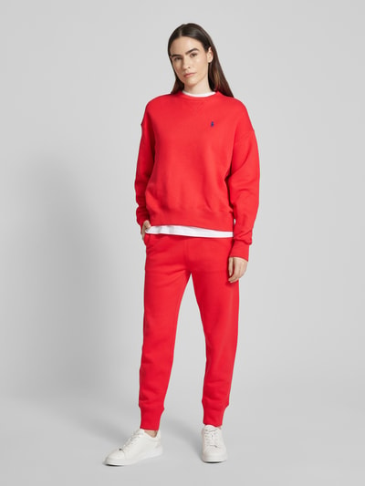 Polo Ralph Lauren Oversized Sweatshirt mit Label-Stitching Orange 1