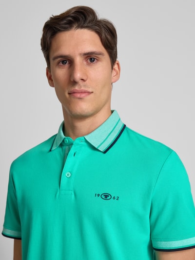 Tom Tailor Regular Fit Poloshirt aus Baumwoll-Mix Grass 3