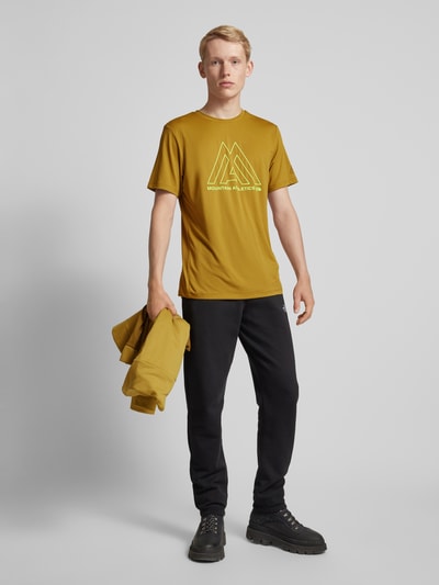 The North Face T-shirt met logoprint Mosterdgeel - 1