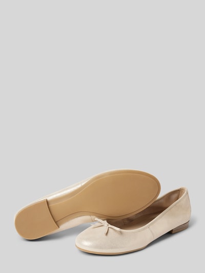Tamaris Ballerina's met sierstrik Ecru - 4