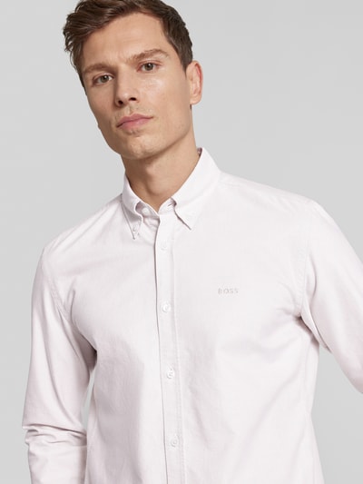 BOSS Regular Fit Business-Hemd mit Button-Down-Kragen Modell 'Roan' Sand 3