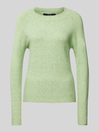 Vero Moda Langärmeliger Strickpullover Modell 'DOFFY' Hellgruen 2