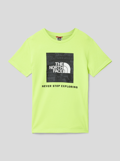 The North Face T-Shirt mit Logo-Print Gelb 1