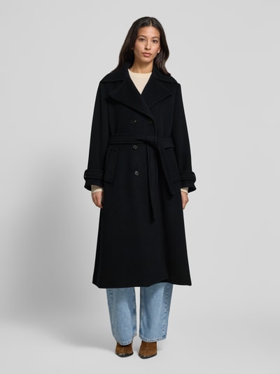 Marella Płaszcz z połami Granatowy 4