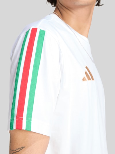 adidas Sportswear T-shirt trykotowy z czystej bawełny 'ITALIA' Biały 3