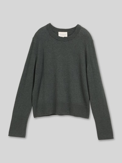 Tom Tailor Pullover aus Kaschmir mit Rippabschlüssen Dunkelgruen 2