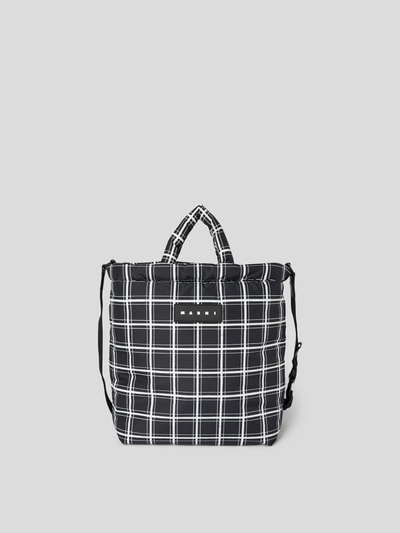 Marni Tote Bag mit Karomuster Black 2