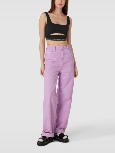 Calvin Klein Jeans Crop Top mit Cut Out Black 1
