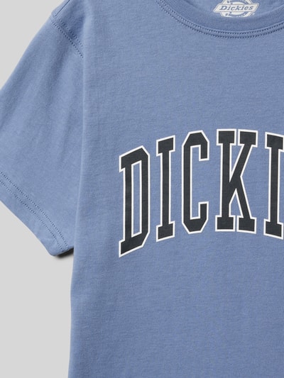 Dickies T-shirt met labelprint, model 'AITKIN' Bleu - 2