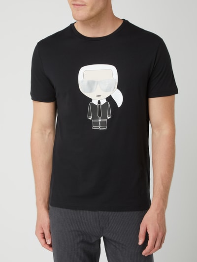 Karl Lagerfeld T-shirt met logoprint  Zwart - 4