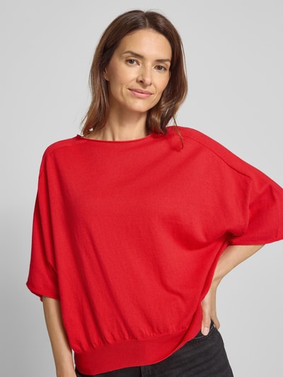 Drykorn Sweter z dzianiny o luźnym kroju model ‘DILARY’ Jasnoczerwony 3