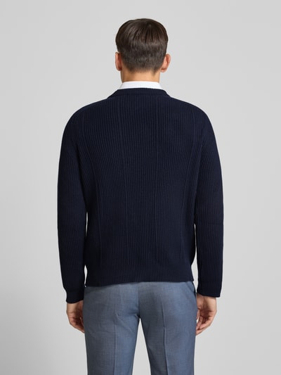 Cruna Strickpullover aus Wolle Modell 'Fuji' Marine 5