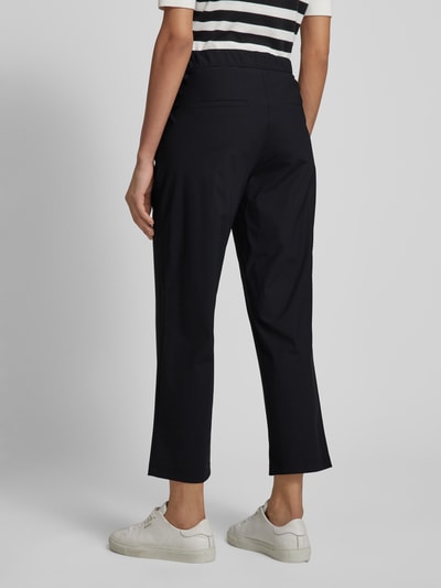 Gerry Weber Edition Loose fit stoffen broek met elastische band, model 'Mirela' Zwart - 5