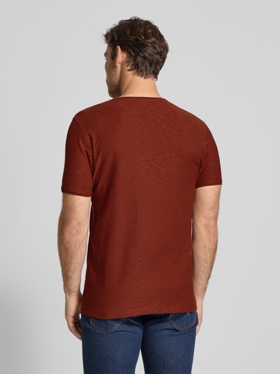 MCNEAL T-Shirt mit V-Ausschnitt Dunkelrot 5