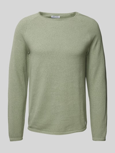 Jack & Jones Strickpullover mit Rundhalsausschnitt Mint Melange 1