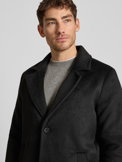 Jack & Jones Premium Lange jas met opstaande kraag, model 'BLASTANFORD' Zwart - 3