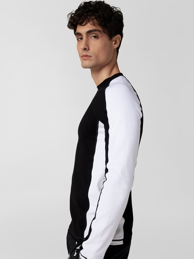 Balmain Longsleeve in Two-Tone-Machart Black 6