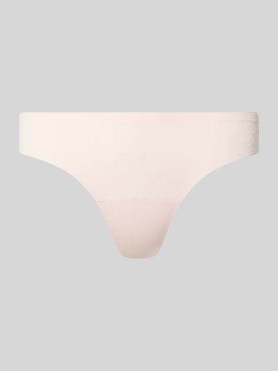 Produktfoto, String aus Baumwoll-Mix im 2er-Pack von PUMA, Damenunterwäsche mit elastischem Bund und Logo, helle Farbe, glatte Textur.