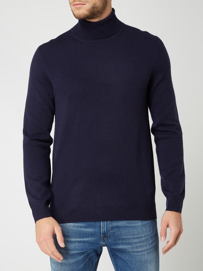 Christian Berg Men Rollkragenpullover aus Woll-Kaschmir-Mix Marine 4