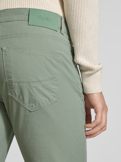 Brax Broek met steekzakken, model 'Cadiz' Lichtgroen - 3