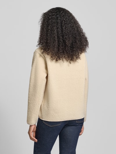 Soyaconcept Fleecepullover mit Stehkragen und Eingrifftaschen Modell 'BODIL' Ecru 5