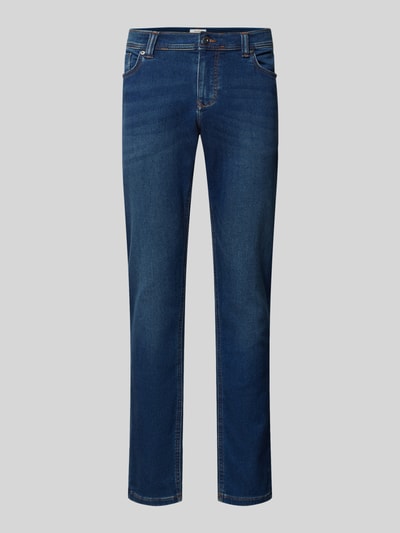 MCNEAL Tapered fit jeans met steekzakken Aquablauw - 1