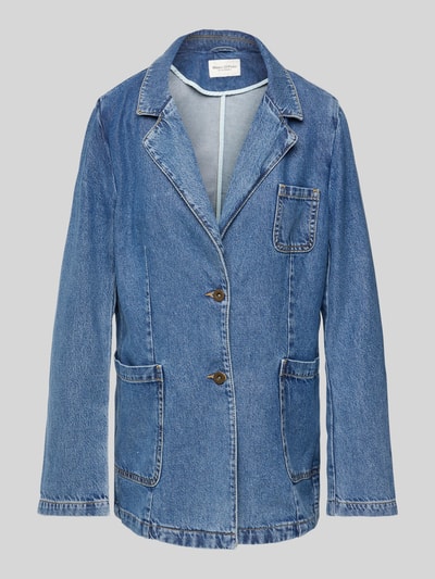 Marc O'Polo Oversized Jeansblazer aus Lyocell-Baumwoll-Mix Blau Melange 2
