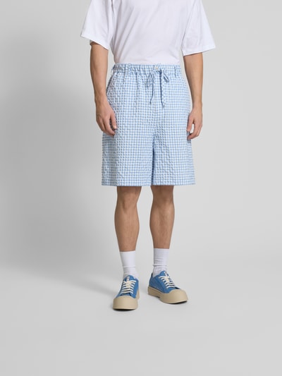 Marni Bermudas mit Tunnelzug Hellblau 4