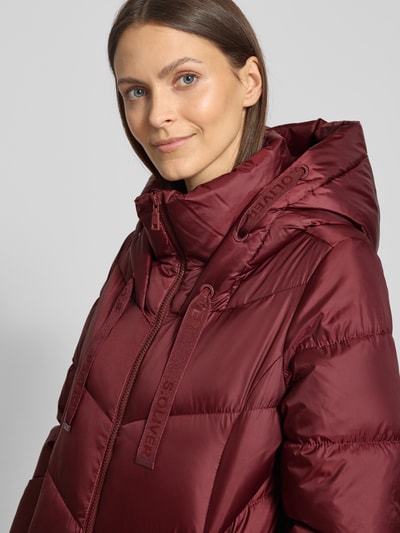 s.Oliver RED LABEL Regular Fit Steppjacke mit Kapuze Bordeaux 3