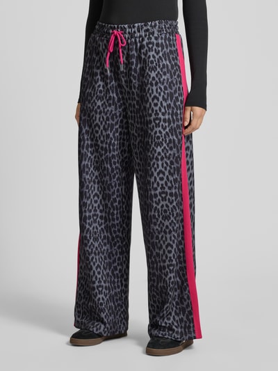 OH APRIL Joggingbroek met elastische band, model 'Kael' Lichtgrijs gemêleerd - 4