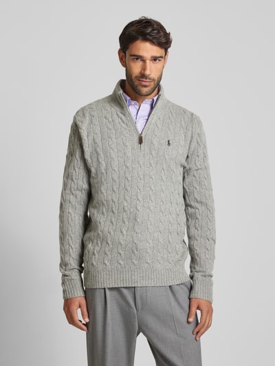 Polo Ralph Lauren Pullover met kasjmier Lichtgrijs - 4