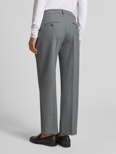 SEDUCTIVE Spodnie materiałowe o skróconym kroju regular fit model ‘MARY’ Jasnoszary 5